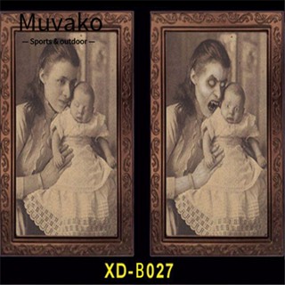 Muvako ภาพวาดสีน้ํามัน รูปใบหน้าสยองขวัญ สําหรับตกแต่งผนัง