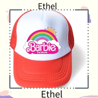 Ethel1 หมวกเบสบอล หมวกแก๊ป หางม้า ผ้าฝ้าย สีดํา ปรับได้ สําหรับตุ๊กตาบาร์บี้