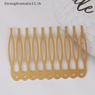 Strongaromatic กิ๊บติดผมโลหะ รูปกรงเล็บ 5 10 ซี่ DIY 10 ชิ้น