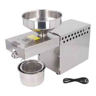 Enjoy Music เครื่องกดน้ำมันอัตโนมัติเชิงพาณิชย์ในครัวเรือน Automatic Oil Presser Nut Seed Press Machine