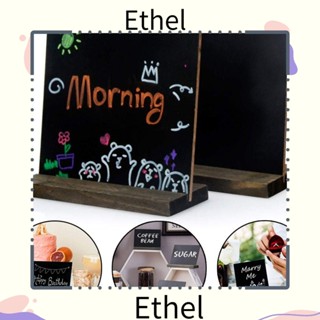 Ethel1 กระดานดํา สองด้าน ขนาดเล็ก สําหรับร้านค้า บาร์ ร้านกาแฟ บ้าน ป้ายแสดง