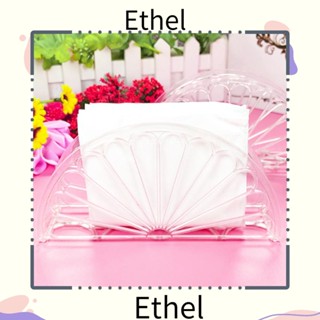 Ethel1 เครื่องจ่ายกระดาษทิชชู่ แบบตั้งโต๊ะ พลาสติก รูปกลีบส้ม ขนาด 5.9 X 1.57 X 2.95 นิ้ว สําหรับตกแต่งห้อง