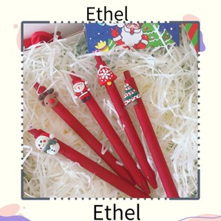 Ethel1 ปากกาลูกลื่น ลายคริสต์มาส ซานตาคลอส สําหรับโรงเรียนประถม