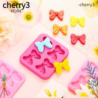 Cherry3 แม่พิมพ์ซิลิโคน รูปโบว์ ทนความร้อน สีชมพู สไตล์วินเทจ สําหรับตกแต่งเค้ก ช็อคโกแลต เบเกอรี่ ฟองดองท์ ร้านอาหาร 4 ชิ้น