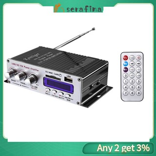 Rf พร้อมอะแดปเตอร์ขยายเสียง 12V สายเคเบิล AV พร้อม USB TF FM Play AUX in Amplificador