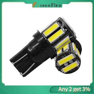 Rf หลอดไฟ Led T10 7020 10smd 7000-8000k 1 คู่ สําหรับติดป้ายทะเบียนรถยนต์