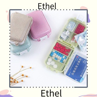 Ethel1 กล่องเก็บยา 3 ชั้น แบบพกพา ขนาดเล็ก