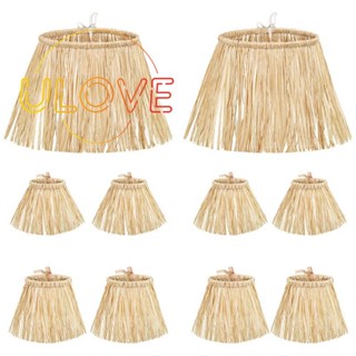 หุ่นไล่กาฟาง วัสดุ Raffia สําหรับตกแต่งเสื้อผ้า 10 ชิ้น