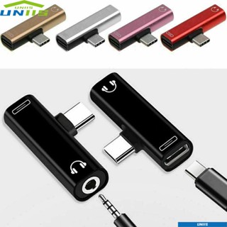 Uniis อะแดปเตอร์ชาร์จ Type C 2 in 1 สําหรับ Huwei