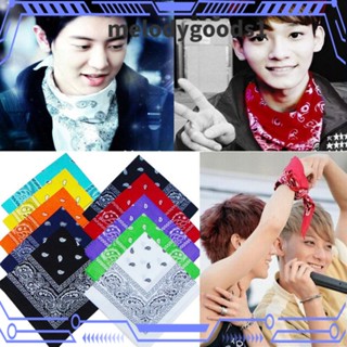 Melodygoods1 Bandana ผ้าพันคอ ผ้าฝ้าย สําหรับผู้หญิง