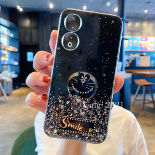 พร้อมส่ง ใหม่ เคสโทรศัพท์มือถือนิ่ม แบบใส ปิดด้านหลัง ลายการ์ตูนกลิตเตอร์ดาว หลากสี สําหรับ Honor90 Honor 70 90 Lite 5G 2023 Honor 90 Lite