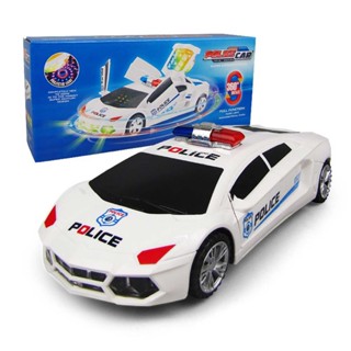 Toys Car for Boys Kids Electric Police Car Music LED Light Cool Toy Car Gift