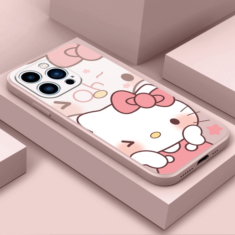 เคส OPPO A57 4G 2022 A77S A77 5G A54 A74 5G A92 A52 A39 A93 A94 A95 4G MF060A เคสโทรศัพท์มือถือ ซิลิโคนนุ่ม กันกระแทก ลายเฮลโล คิตตี้ สําหรับ