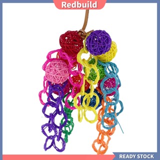 Redbuild|  ของเล่นลูกบอล สีสันสดใส สําหรับแขวนตกแต่งกรงนกแก้ว