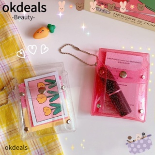 Okdeals กระเป๋าสตางค์ กระเป๋าเก็บกุญแจ ลิปสติก สําหรับผู้หญิง