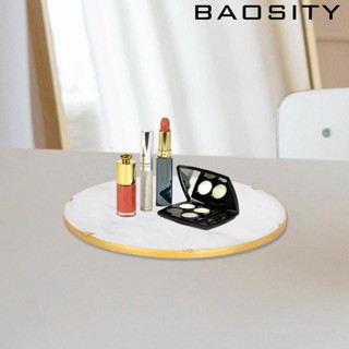 [Baosity] ถาดหินอ่อน ทรงกลม สําหรับตกแต่งโต๊ะเครื่องแป้ง