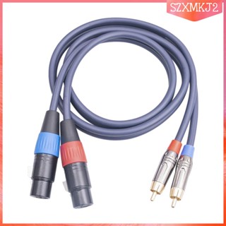 [szxmkj2] Xlr เป็น Cinch, Hi สายเคเบิลสเตอริโอ, การส่งสัญญาณ 2 ทาง, การเชื่อมต่อเสียงที่เสถียร สําหรับระบบ Hi, การส่งสัญญาณสตรีมสด, แล็ปท็อป