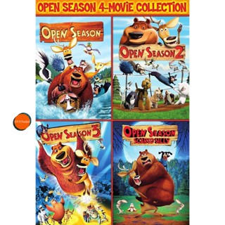 หนังแผ่น DVD OPEN SEASON คู่ซ่าส์ป่าระเบิด ภาค 1-4 DVD Master เสียงไทย (เสียง ไทย/อังกฤษ ซับ ไทย/อังกฤษ ( ไม่มีซับ )) หน