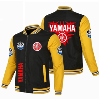 YAMAHA LOGO baseball uniform RSZ100 YZF XMAX155 XMAX300 NMAX155 TMAX560 R15 R1 R3 R6 MT-03 MT-07 MT-09 MT-10 XS700R XS900R outdoor riding color matching thin sports windproof jacket