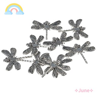 June ถาดจี้แมลงปอ สีเงิน สําหรับทําเครื่องประดับ DIY