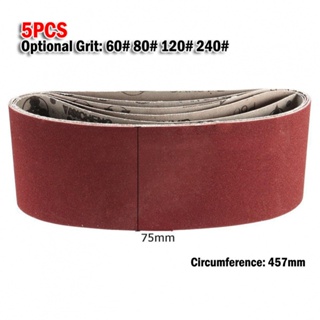 ⚡NEW 8⚡Sanding Belts 5 Pcs 60#/80#/120#/240# Anti-static Durable Sanding Disc