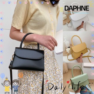 Daphne กระเป๋าสะพายไหล่ กระเป๋าถือ หนัง PU แฟชั่นสําหรับสตรี