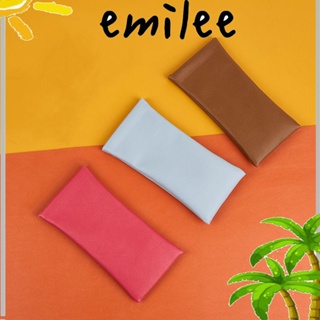 Emilee กระเป๋าใส่แว่นตากันแดด สีพื้น อุปกรณ์เสริมแว่นตา ออปติคอล เคสใส่แปรงแต่งหน้า กระเป๋าใส่มือถือ กระเป๋าใส่แว่นตา กระเป๋าผ้า