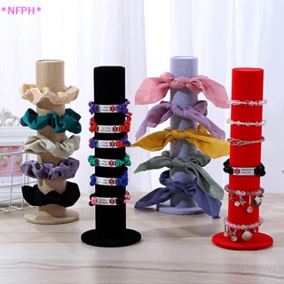 Nfph&gt; Scrunchie Holder Stand Girl Hair Tie Holder เครื่องประดับสร้อยข้อมือนาฬิกายืนแสดงใหม่