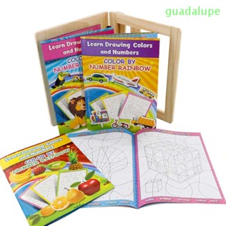 Guadalupe สมุดระบายสี Montessori กราฟฟิค แบบพกพา ของเล่นเสริมการเรียนรู้เด็ก