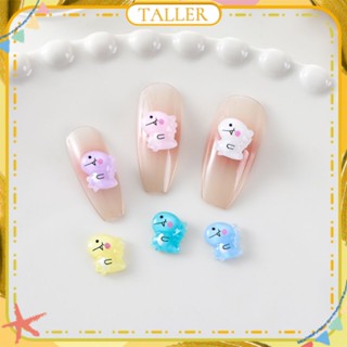 ✧Ready Stcok 50pcs Nail Art Cartoon Dinosaur Series Jewelry Ice Transparent Gradiant Color Resin Nail Decoration Manicure Tool For Nail Shop TALLER