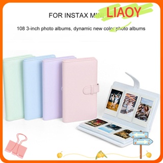 Liaoy อัลบั้มรูปภาพ หนัง PU 3 นิ้ว สําหรับ Fujifilm Instax mini 12