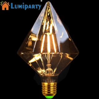 Lumiparty โคมไฟ LED 220V 4W E27 รูปเพชร สไตล์เรโทร สําหรับตกแต่งบ้าน บาร์ ร้านอาหาร คาเฟ่