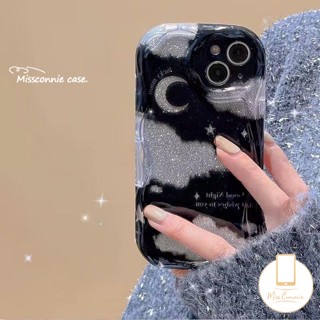 เคสโทรศัพท์มือถือ Tpu นิ่ม ขอบโค้ง ลายดวงจันทร์ ดาว กลิตเตอร์ 3D สําหรับ Infinix Smart 6 5 7 6Plus Hot 9 11 8 12 10 30 20 Play Note 12 G96 Hot 9 30i 8 10Lite