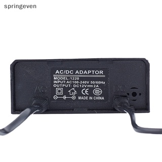 [springeven] อะแดปเตอร์ชาร์จกล้องวงจรปิด 12V 2A ปลั๊ก EU US กันน้ํา สําหรับกลางแจ้ง