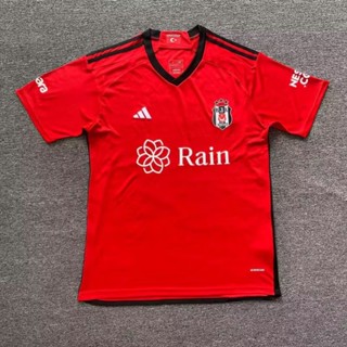 เสื้อกีฬาแขนสั้น ลายทีมชาติฟุตบอล Besiktas 2 Away Jersey 23-24 S-XXL ชุดเยือน สําหรับผู้ชาย