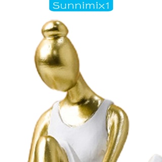 [Sunnimix1] รูปปั้นเรซิ่น รูปเด็กผู้หญิง สไตล์โมเดิร์น สําหรับตกแต่งชั้นวางหนังสือ งานแต่งงาน ห้องนอน