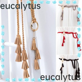 Eucalytus1 เชือกถัก ผูกเอว เครื่องประดับผู้หญิง สําหรับตกแต่งชุดเดรส