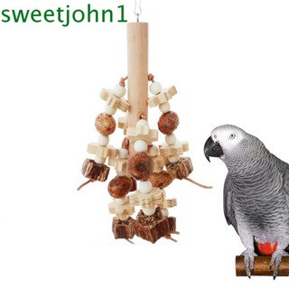 Sweetjohn ของเล่นเคี้ยวไม้ กันกัด บรรเทาความเบื่อ กันรอยขีดข่วน สําหรับนก