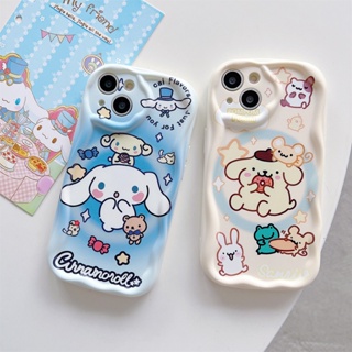 เคสโทรศัพท์มือถือ ลายปอมปอม สําหรับ Realme C53 C55 C30S C33 C35 C31 11 10 9 8 Pro 9i 8i 7i 7 C21Y C25Y C25 C25s C21 C17 C15 C12 C20 C11 Narzo 50i 50A 30A 20 5 5i 5s 6i 6s Pro เคส TPU น่ารัก ลาย Cinnamoroll