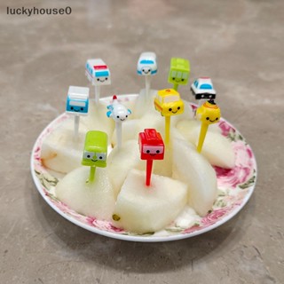 Luckyhouse0^^ ส้อมจิ้มผลไม้ ขนมขบเคี้ยว แซนวิช ขนมหวาน เบนโตะ ลายการ์ตูน ขนาดเล็ก สําหรับตกแต่งปาร์ตี้ 11 ชิ้น ต่อชุด