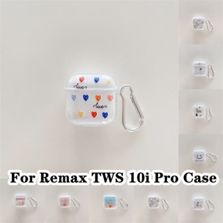 【พร้อมส่ง】เคสหูฟัง แบบนิ่ม แบบใส ลายการ์ตูน สําหรับ Remax TWS 10i Pro Remax TWS 10i Pro