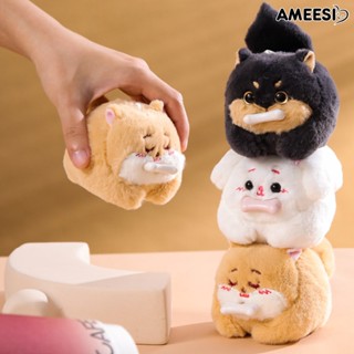 Ameesi จี้ตุ๊กตาสุนัขแข่งรถ 3D รูปดวงตาน่ารัก ของเล่นสําหรับเด็ก