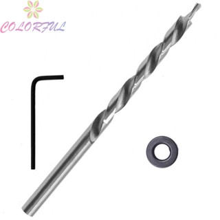 【COLORFUL】Hex Shank Pocket Hole Step Drill Bit for Flat Bottomed Holes 9mm Diameter Silver