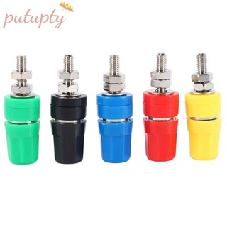 ขั้วต่อปลั๊กกล้วย ทองแดงบริสุทธิ์ M4X36 4 มม. 20A 5 ชิ้น