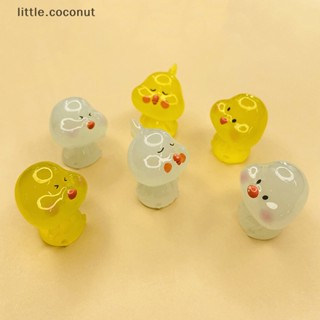 [little.coconut] ไก่เรซิ่นเรืองแสง สําหรับทําเครื่องประดับ DIY สุ่มแบบ 5 ชิ้น