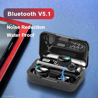 หูฟังบลูทูธ หูฟังสเตอริโอ หูฟังไร้สาย แยกเสียงซ้ายขวา TWS Wireless bluetooth 5.0 headset Earphone Earbud รุ่น F9