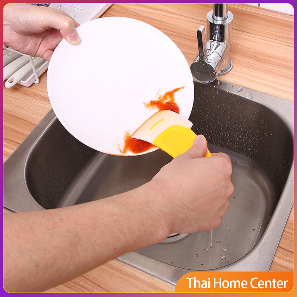แผ่นปาด ซิลิโคนเอนกประสงค์ ทําความสะอาด ที่ขูดเค้ก ซอส ขนม เครื่องครัว Silicone scraper ราคา ถูกที่สุด ดีลบีเคเค แกลเลอรีภาพที่ 7