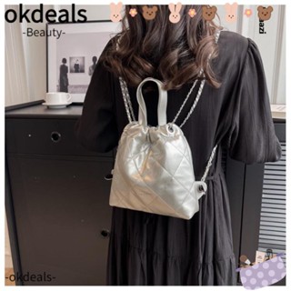 Okdeals กระเป๋าสะพายไหล่แฟชั่น หนัง Pu หรูหรา