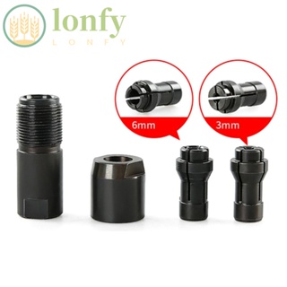 Lonfy อะแดปเตอร์แปลงหัวเจียร M10 หัวเจียร เหล็ก 3 มม. 6 มม. 100 แบบ