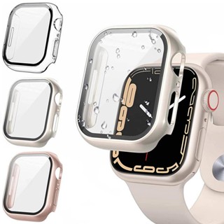 เคสกระจก และฝาครอบ ป้องกันหน้าจอ อุปกรณ์เสริม สําหรับ Apple Watch Series 8 7 45 มม. 41 มม. 4 5 6 SE SE2 44 มม. 40 มม. 1 2 3 42 มม. 38 มม.